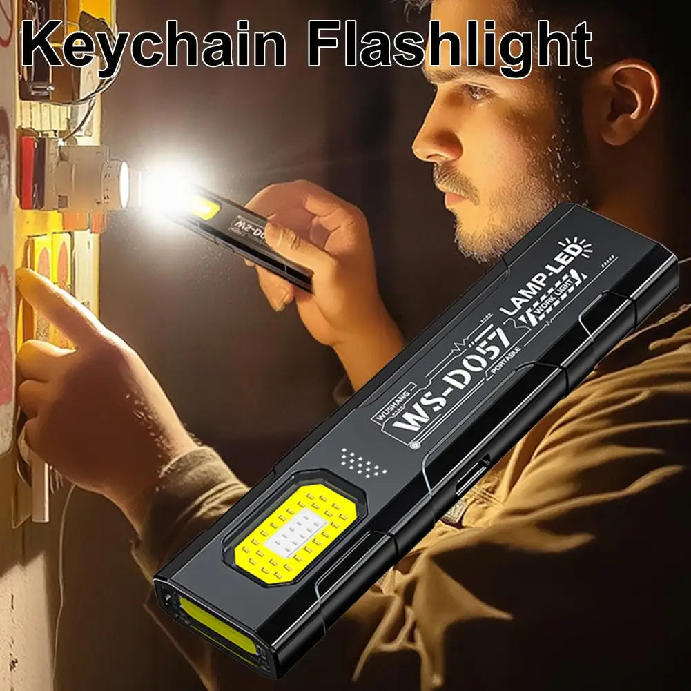 Rechargeable EDC LED Flashlight 550 lm – Pocket Mini Torch with USB-C, 5 Modes & Magnetic Clip