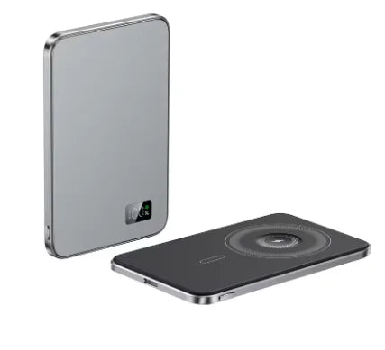 Ultra-Thin Magnetic Wireless Power Bank 20W - Alloy Portable MagSafe-Compatible Charger