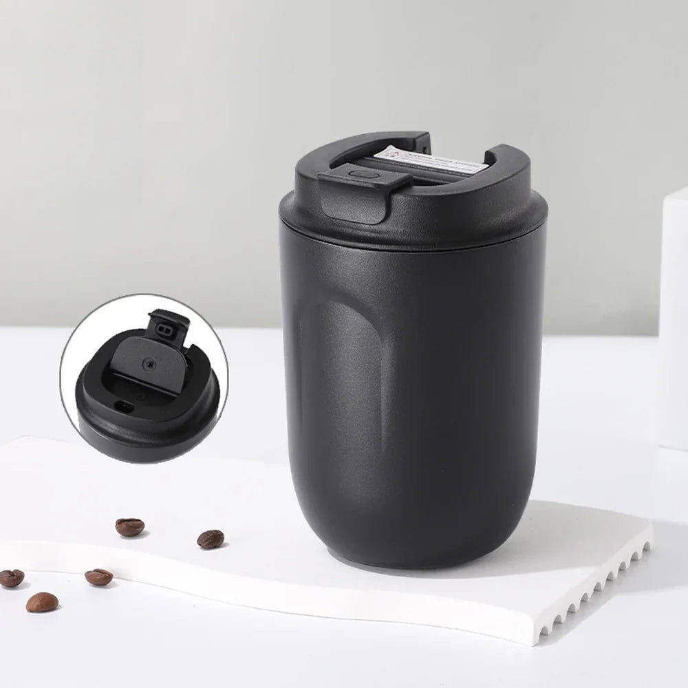 Mini 220ml (7.4 fl oz) Insulated Stainless Steel Travel Mug, Vacuum Coffee Tumbler, Portable Thermos
