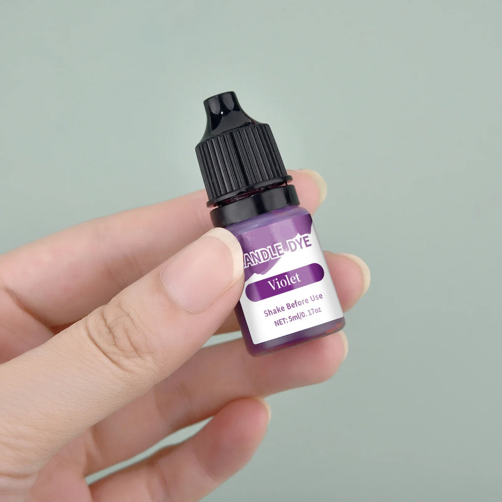 5ml (0.17 fl oz) Candle Dye Liquid Colorant – Non-Toxic High-Concentration Pigment for Soy Wax, Soap & Candle Making