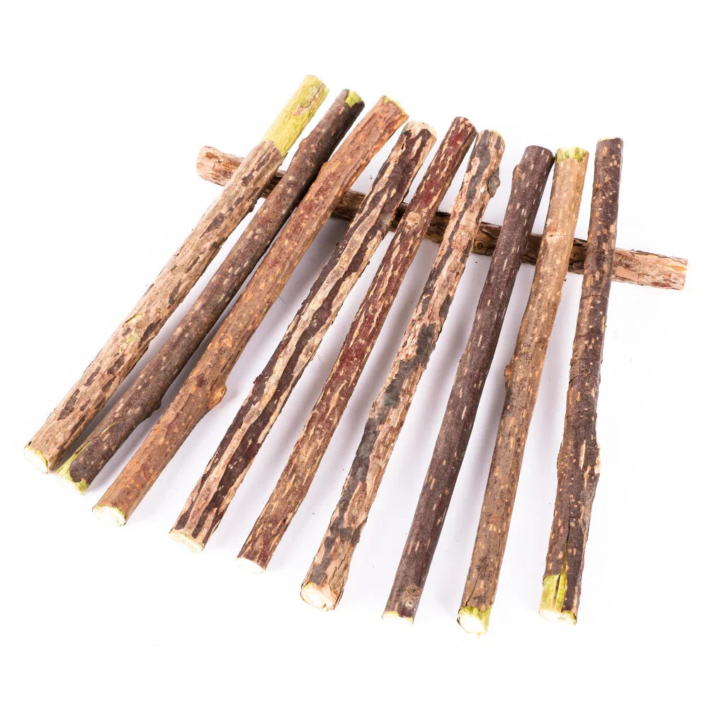 Silvervine Cat Chew Sticks – Natural Wood Polygonum Catnip Molar Chew Toys for Cats & Kittens, 10/15/20-Pack