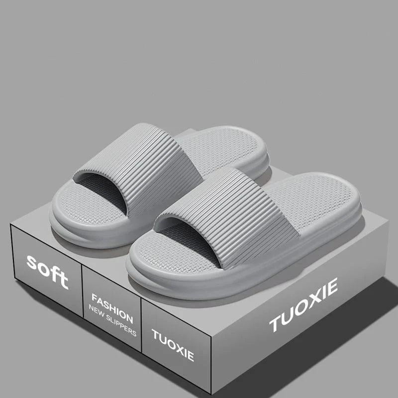 EVA Slide Sandals for Women & Men - Lightweight Non-Slip Home, Beach & Bathroom Slippers
