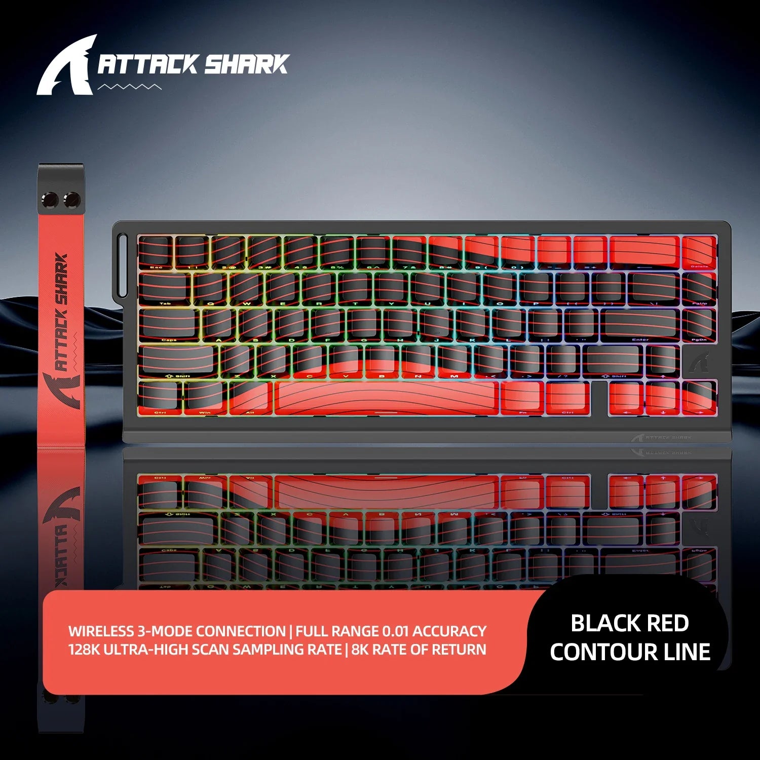 Magnetic Mechanical RGB Gaming Keyboard — 0.01mm Precision, 8000Hz Polling, 128K Scan, 0.125ms Response, Hot-Swap, Multi-Mode