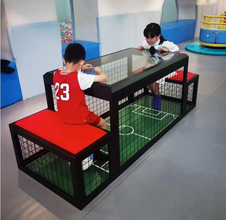 Coin-Operated 2-Player Table Football (Foosball) Game – Soccer Table 55 x 31.5 x 29 in (140 x 80 x 73.5 cm) Indoor/Outdoor for Kids & Adults