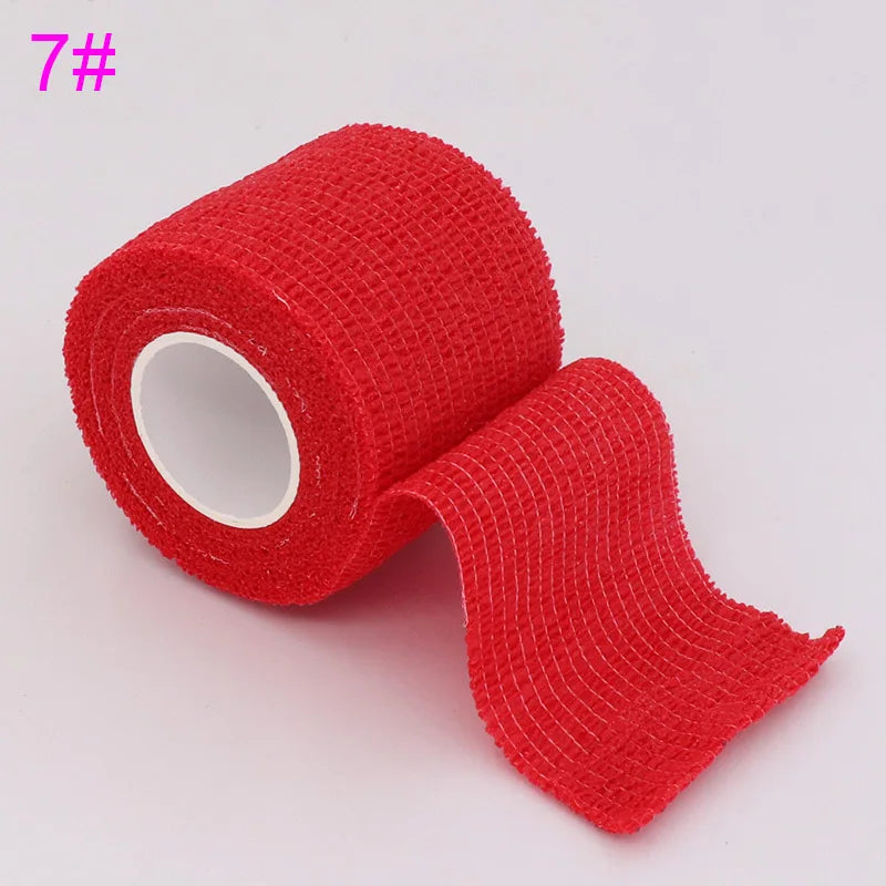 Colorful Self-Adhesive Elastic Sports Tape Wrap 5cm x 4.8m (2.0in x 15.7ft), Knee Wrist Ankle Finger Support Bandage for Tattoo and Pets