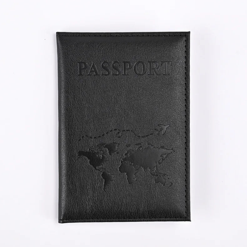 Colorful PU Passport Holder - Travel Passport Cover with ID & Card Slots