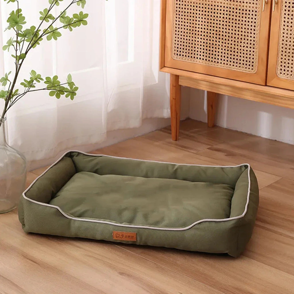 Four-Season Square Pet Bed Waterproof Thickened Bite-Resistant Dog & Cat Sofa Mattress – Sizes S-XXL (36–100 cm / 14–39 in)