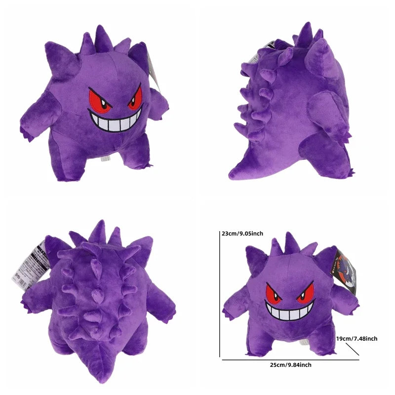 Sleeping Gengar Plush Toy Soft Anime Ghost Monster Peluche Doll Cute Birthday Gift for Kids