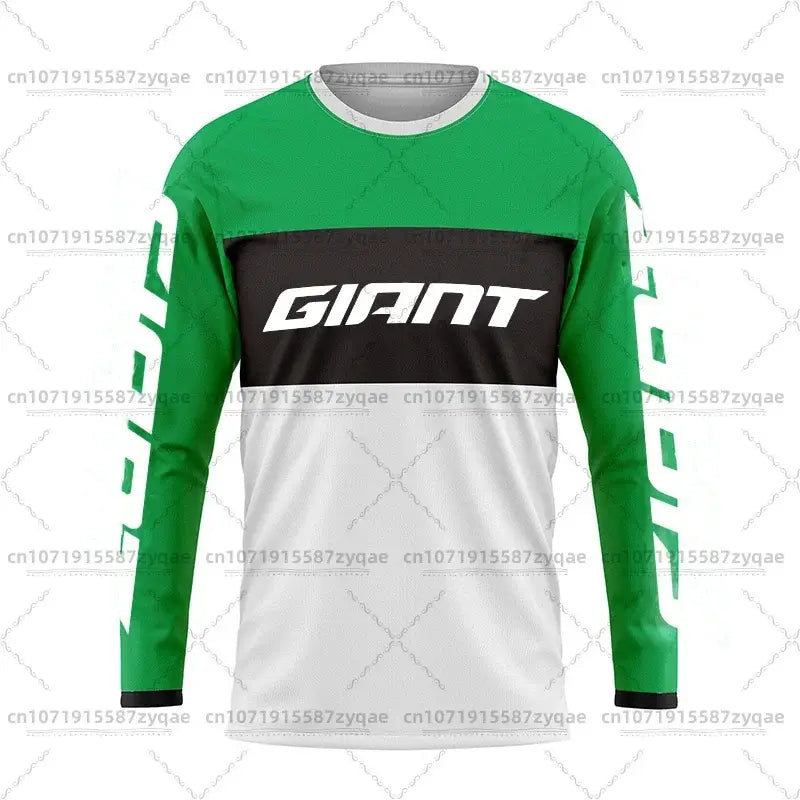 Giant Mountain Bike Jersey MTB Enduro off Road Shirt Downhill Sportswear Motorcycle T-shirt Long Sleeve Riding T-shirt