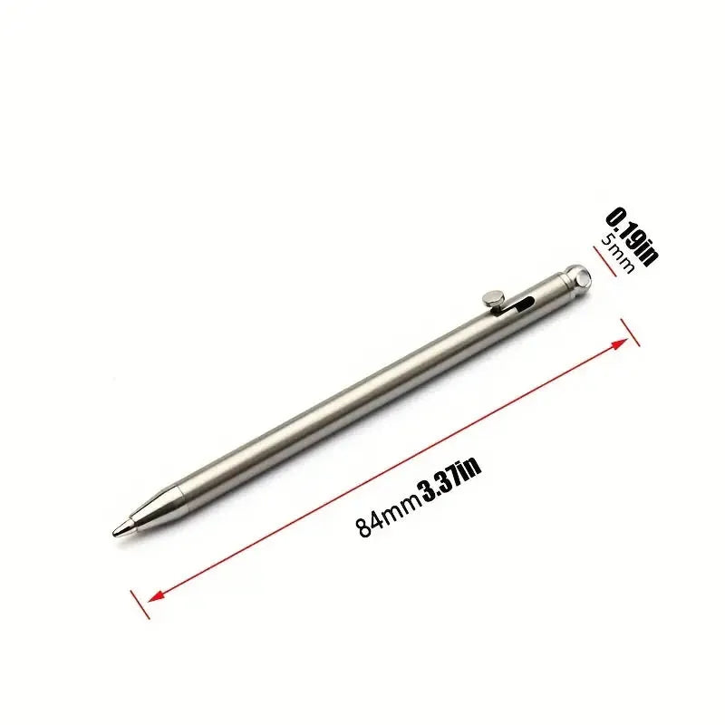 Mini Titanium EDC Pocket Pen Portable Compact Signature Pen for Everyday Carry