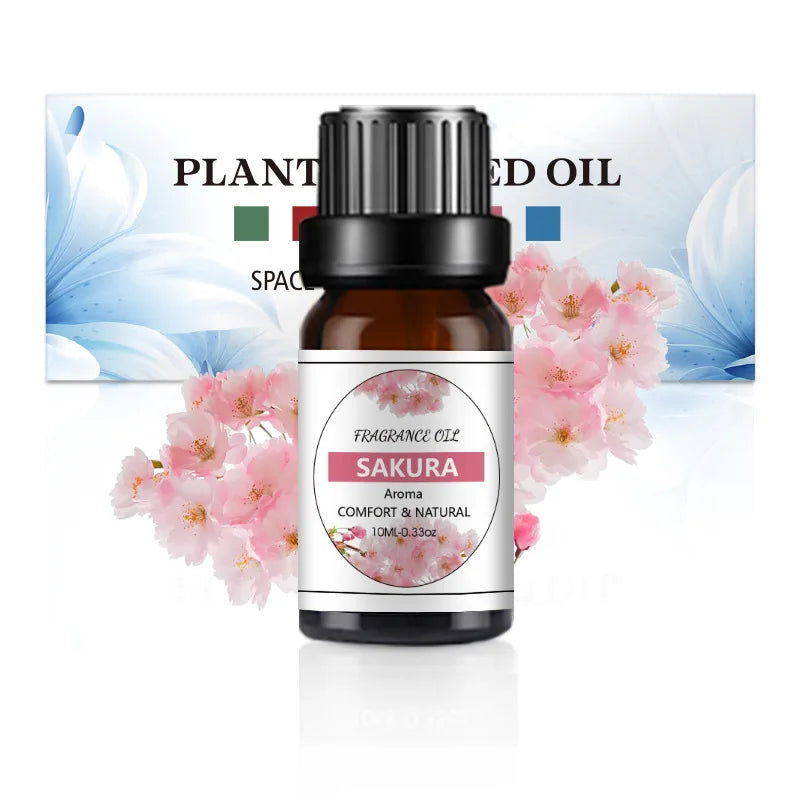 10ml (0.34 fl oz) Organic Essential Oil, 33 Scents Aromatherapy Fragrance Oil for Diffuser, Candle & Soap Making, Sleep