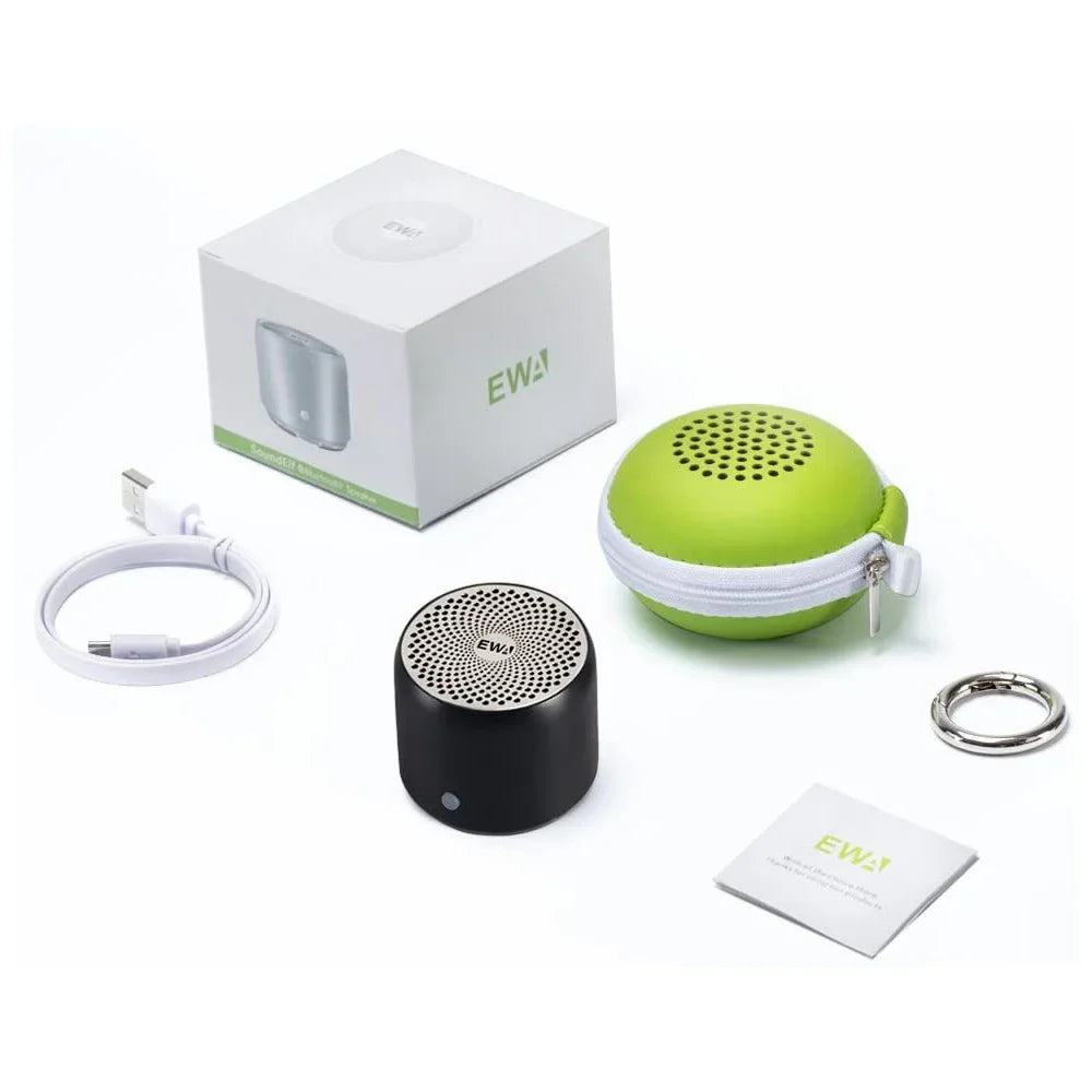 Mini Bluetooth Speaker IPX7 Waterproof, Extra Bass Portable Speaker with Metal Body and Travel Case