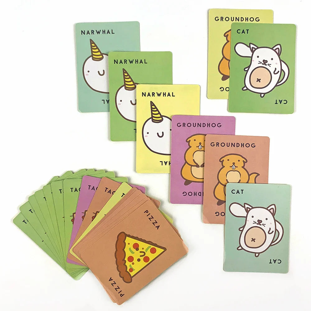 Cute Party Card Game - Multiplayer Interactive Game for Ages 14+, 3-8 Players, 10+ Minute Playtime