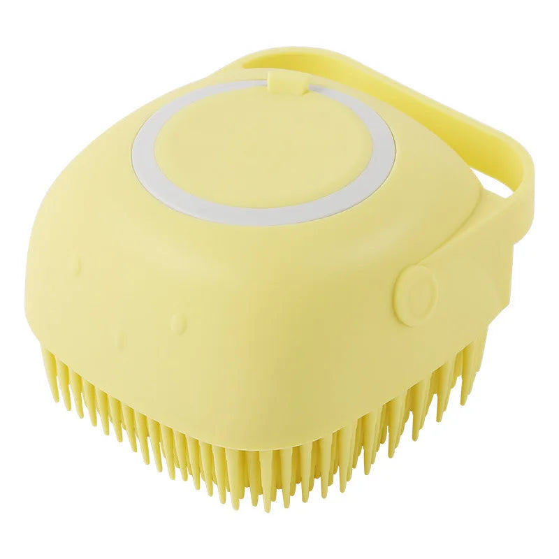 Silicone Pet Bath Massage Glove — Soft Grooming Brush for Dogs, Puppies & Cats