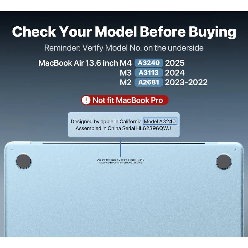 Ultra-Clear Hard Shell Case for 13.6-Inch (34.5 cm) Laptop – Crystal-Clear Scratch & Impact Protective Cover