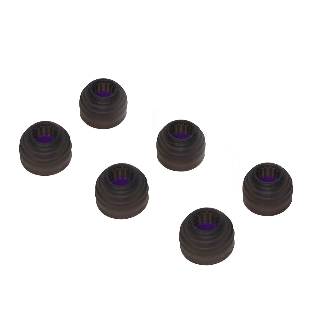 Sonic Silicone Earbud Tips - Corrugated Medical-Grade Ear Tips 3-Pair (S/M/L)