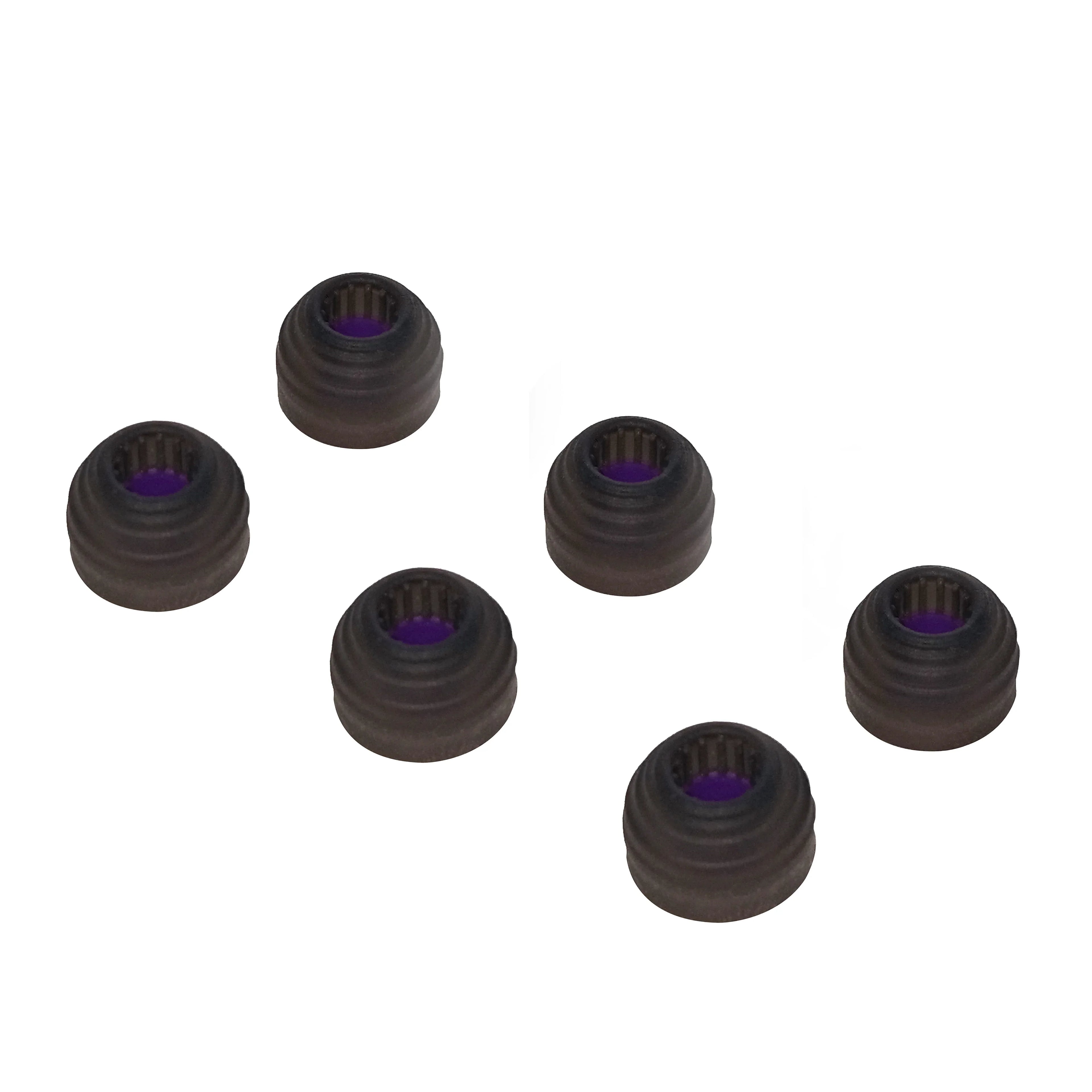 Sonic Silicone Earbud Tips - Corrugated Medical-Grade Ear Tips 3-Pair (S/M/L)