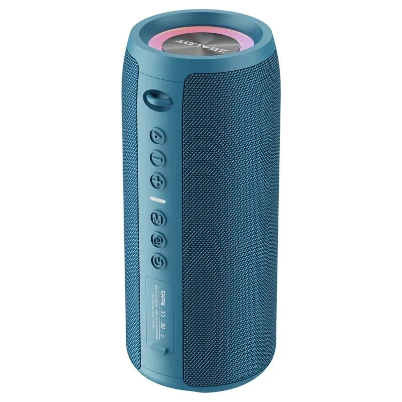 40W Bluetooth 5.2 Portable Speaker, IPX5 Waterproof 3D Stereo Bass TWS Boom Box, 4000mAh
