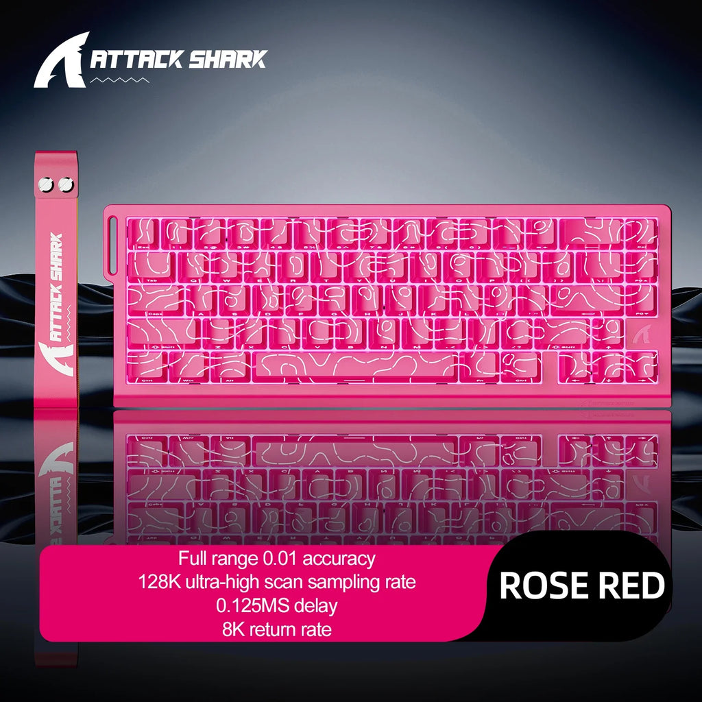 Magnetic Mechanical Gaming Keyboard 68-Key Compact Hot-Swap RGB Wired 8000Hz 0.125ms Response