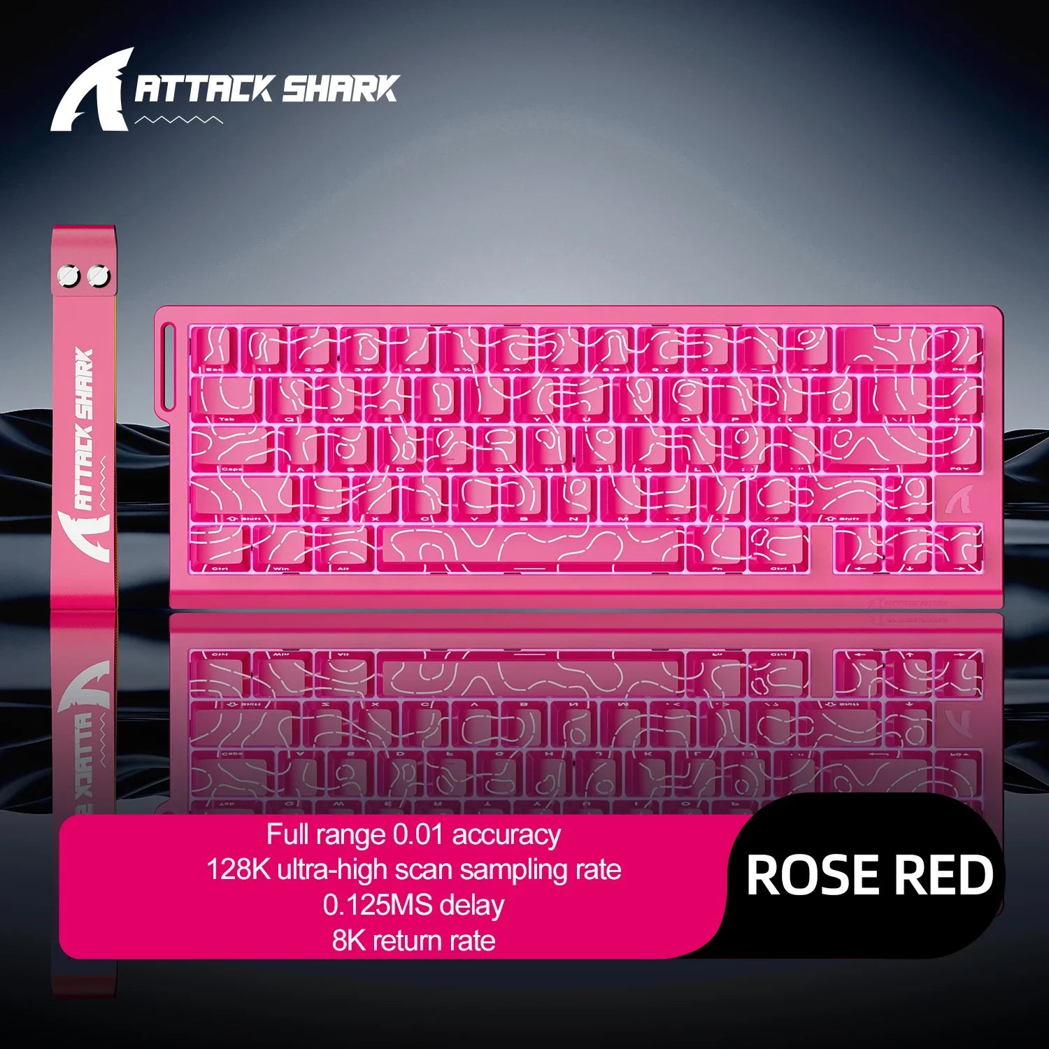 Magnetic Mechanical Gaming Keyboard 68-Key Compact Hot-Swap RGB Wired 8000Hz 0.125ms Response