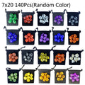 Multicolor Polyhedral RPG Dice Sets — 7-Piece D20 D12 D10 D8 D6 D4 with Bag, Multiple Pack Options (3/6/10/15/20 Sets)