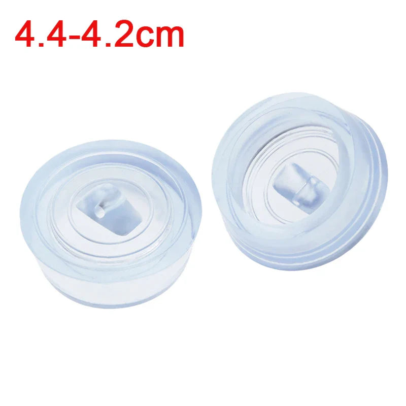 Universal Rubber Sink & Bathtub Drain Stopper Plug — Leakproof Floor Drain Strainer, White