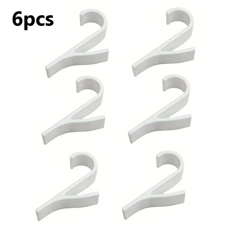 Radiator Towel Hooks for Heated Rails – 2-Pack or 6-Pack Plastic Hangers for Towels, Clothes & Scarves