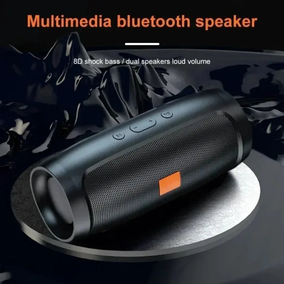 Portable Dual Bluetooth Speaker with Subwoofer, TF/USB Playback, FM Radio & TWS 360°