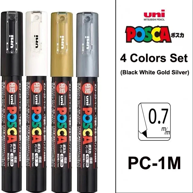 Permanent Acrylic Paint Marker Set – Quick-Dry Opaque Paint Pens for Graffiti, Crafts & Illustration