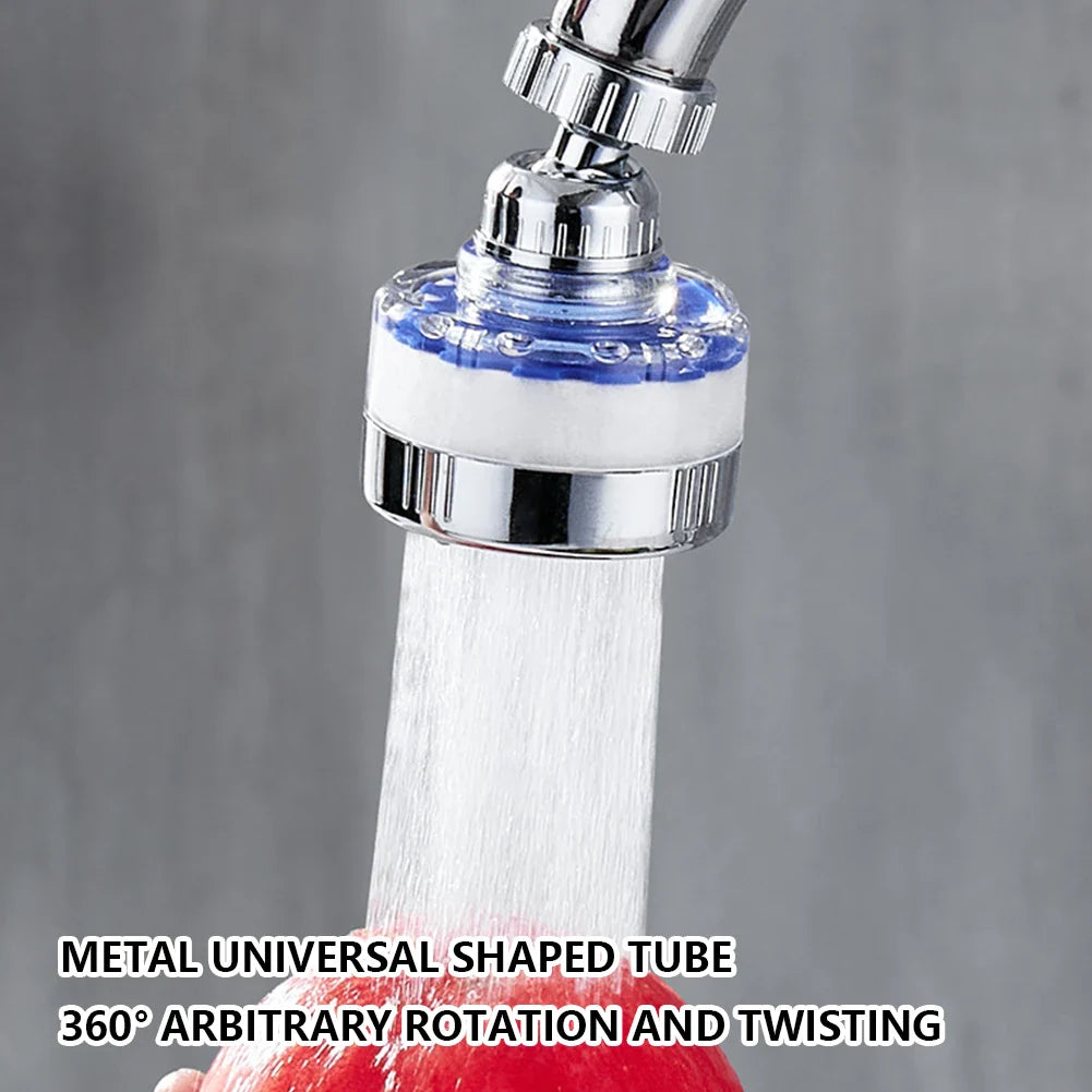 360° Rotating Faucet Water Filter Aerator - Pressurized Sink Filter and Tap Extender for Kitchen and Bathroom