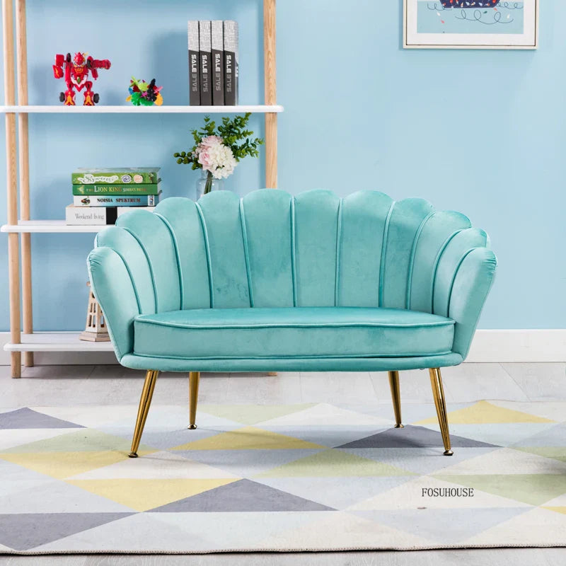 Kids Fabric Sofa Chair - Children's Reading Corner Armchair for Playroom & Living Room