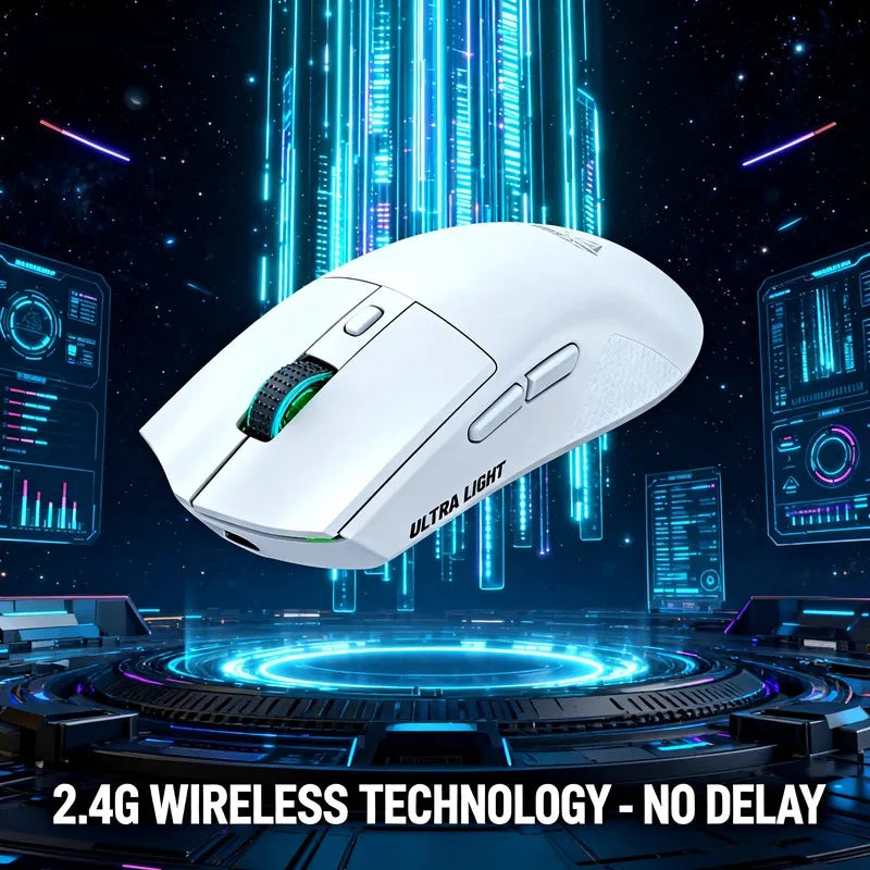 Wireless Ergonomic Gaming Mouse 3-Level DPI Dual-Mode Connection Magnetic Charging Dock