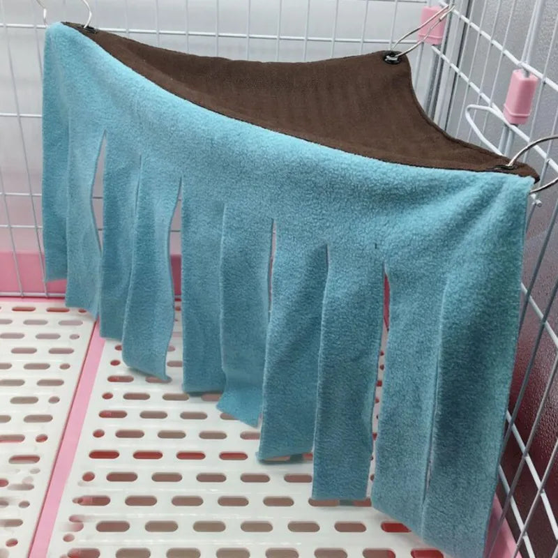 Tassel Pet Tent Hideout Hanging Bed for Small Pets — Guinea Pig Hamster Hedgehog Corner Hammock Nest
