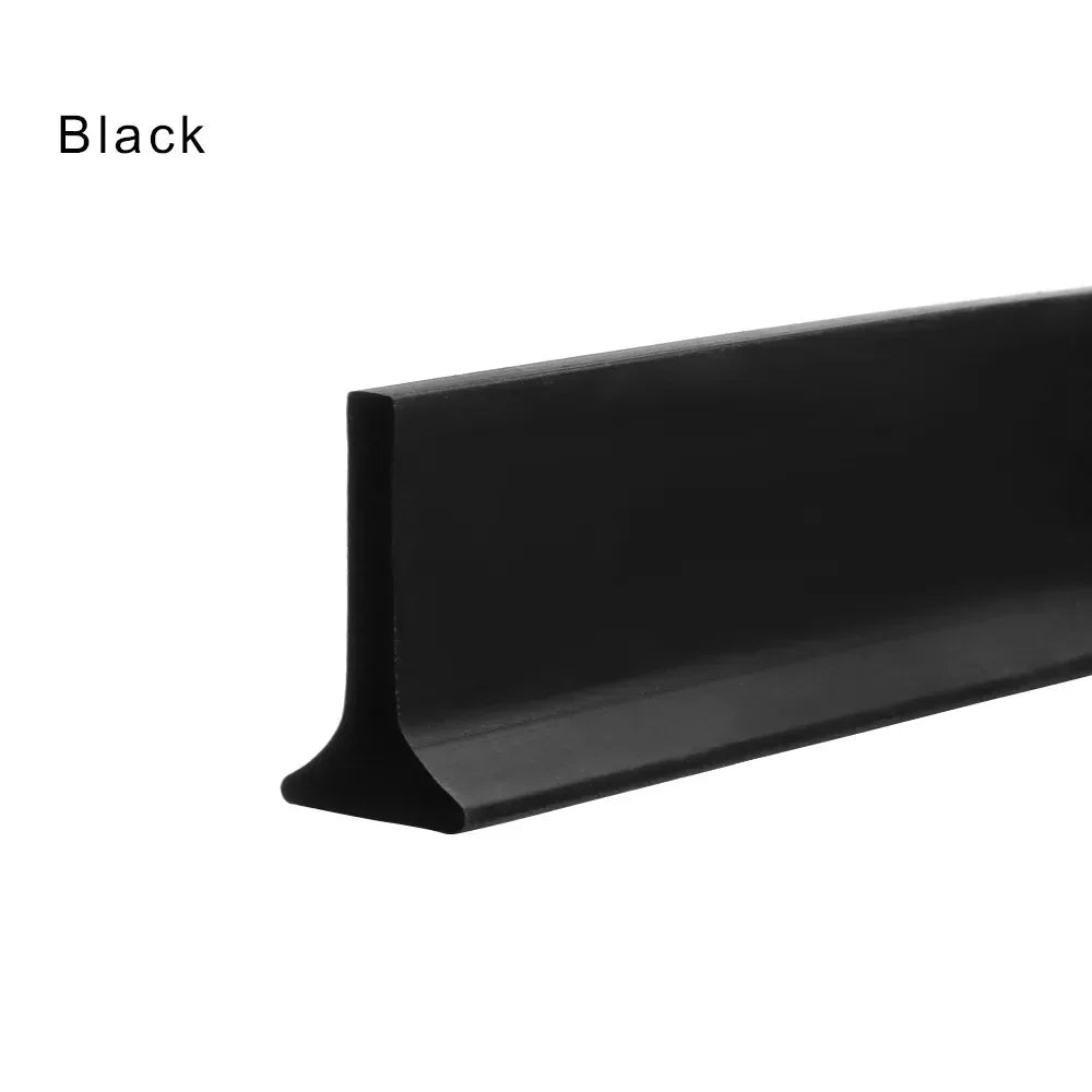 Silicone Shower Water Stopper Strip Self-Adhesive Bendable Floor Seal for Bathroom Door Dry-Wet Separation (50–600 cm / 19.7–236.2 in)