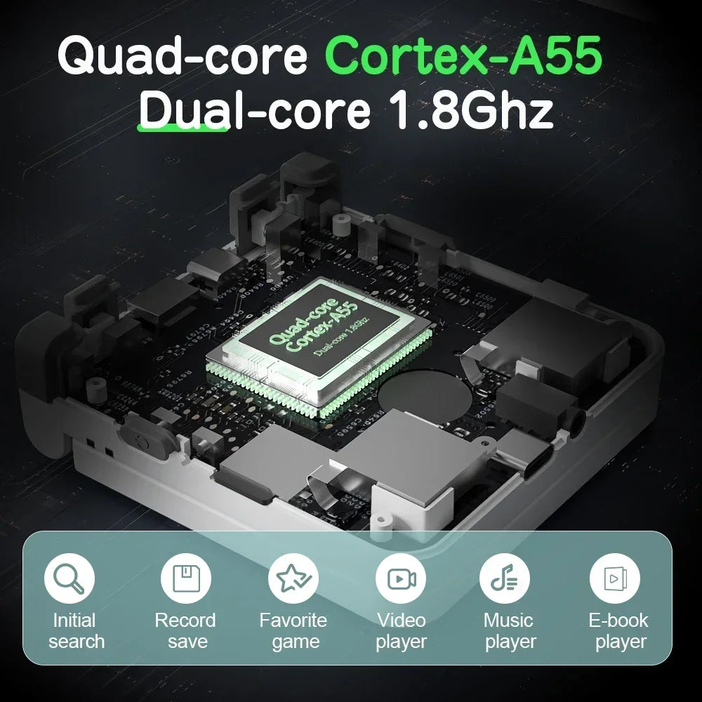 3.5-inch (8.9 cm) IPS Handheld Retro Game Console — Linux Onion OS, 5000+ Games, Mini HDMI & USB-C, 3000mAh