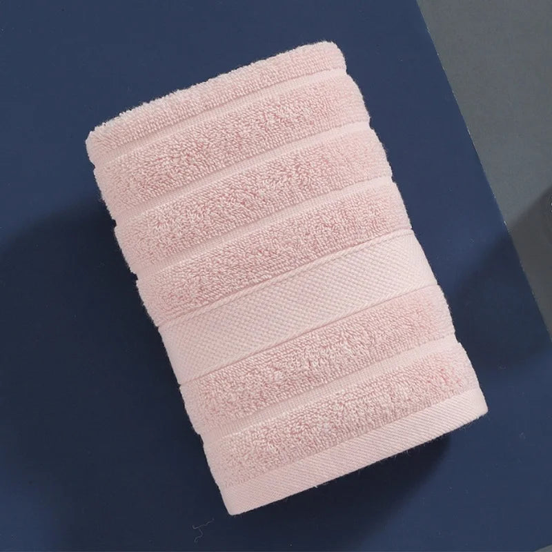 4-Pack Cotton Face Washcloths 13.4 x 13.4 in (34 x 34 cm) Soft Absorbent Square Hand Towels for Kids & Women