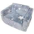 Glow-in-the-Dark 2-in-1 Toddler Sofa Chair Fold-Out Plush Kids Couch for Playroom & Bedroom