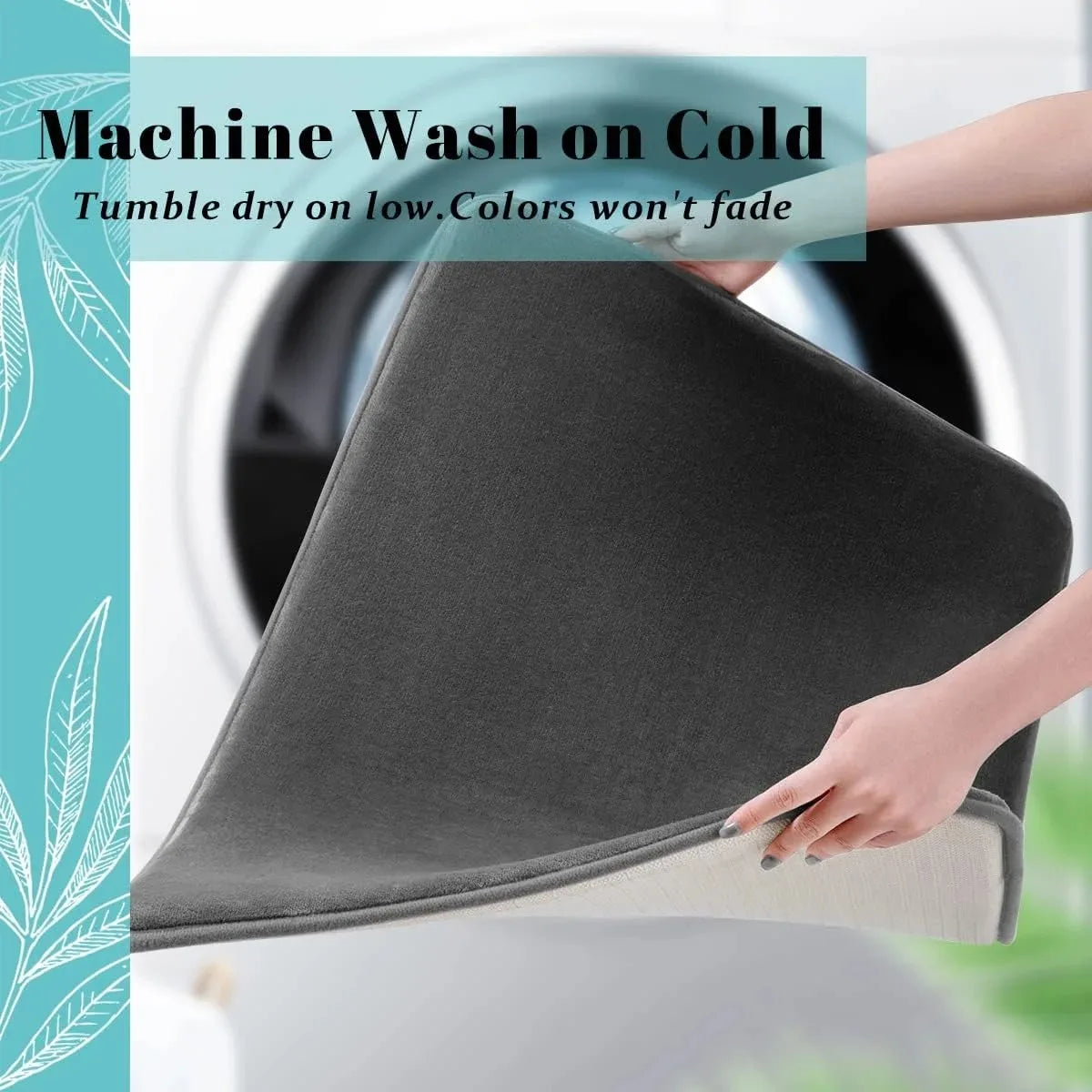Absorbent Non-Slip Coral Velvet Bath Mat – Soft Bathroom Floor Rug & Door Mat