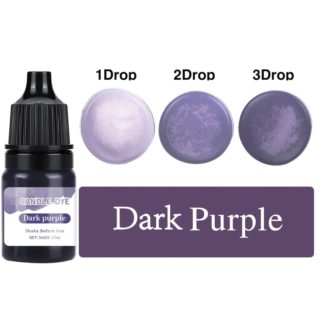 5 ml (0.17 fl oz) Liquid Candle Wax Colorant – Non-Toxic High-Concentration Pigment for Soy Candles & Soap DIY