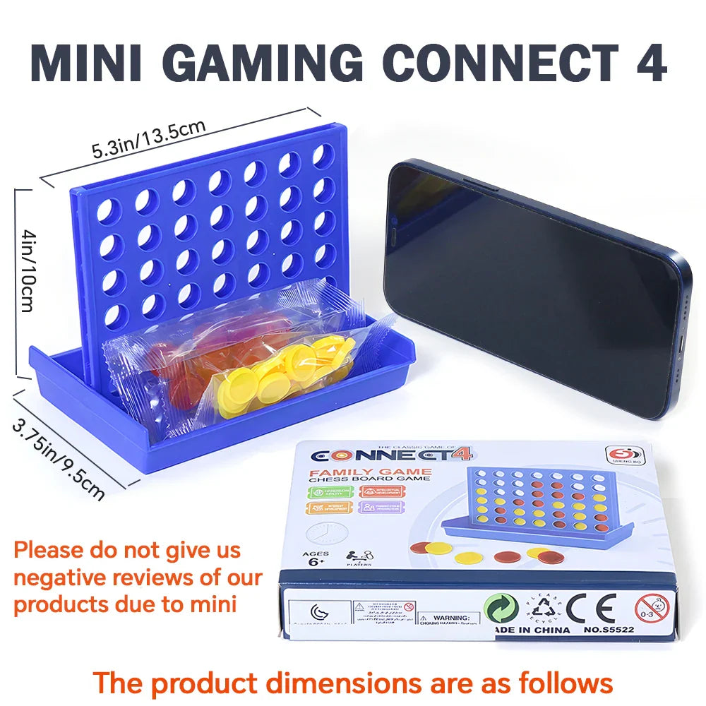 Classic Connect 4 2-Player Game — Get 4 in a Row Board Game for Kids & Family (Ages 6+)