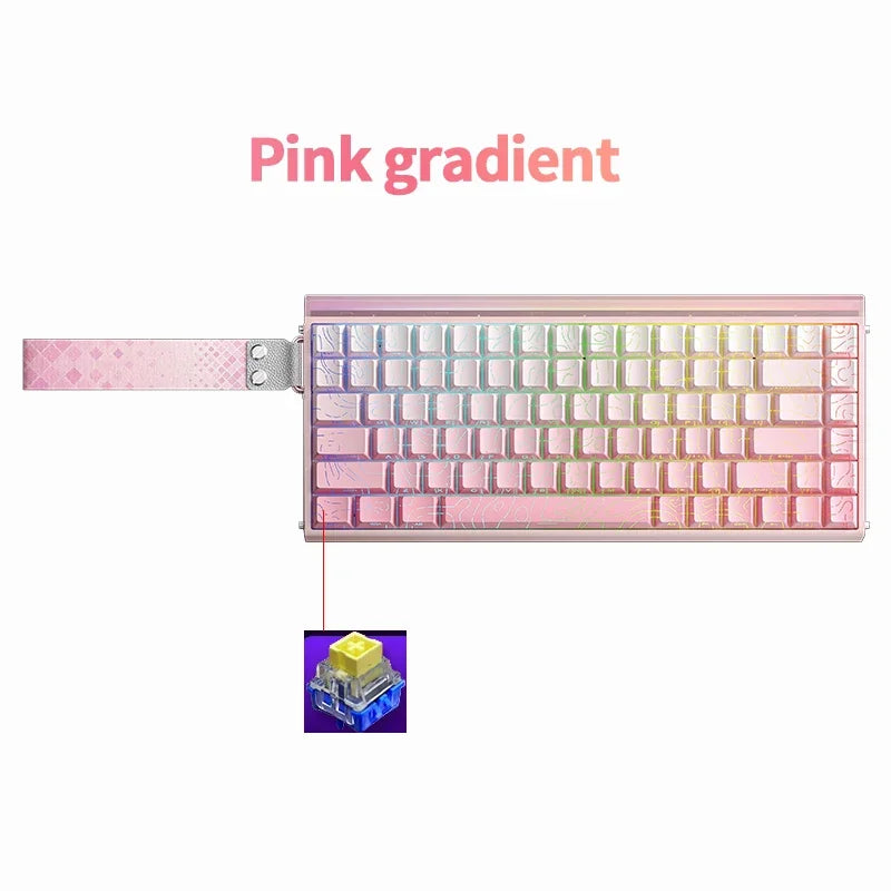 84-Key Magnetic Hot-Swap Wired Mechanical Gaming Keyboard, RGB Music Reactive, 8K (8000Hz) Polling, PBT Keycaps