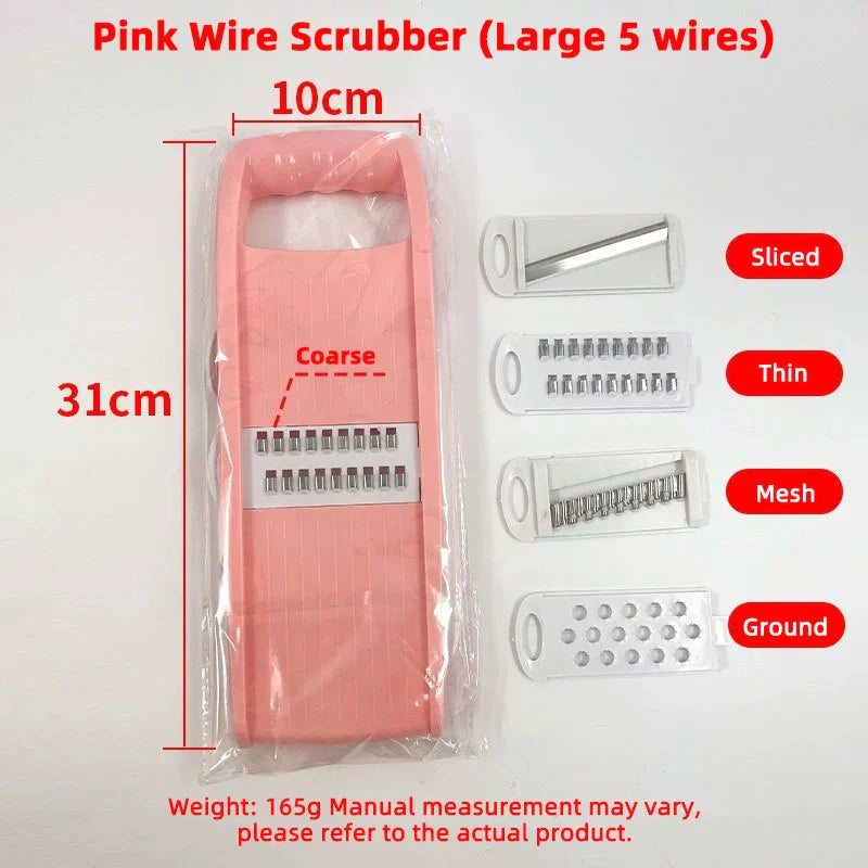 Multifunctional Vegetable and Fruit Slicer – Manual Food Grater, Potato Chopper & Veggie Dicer