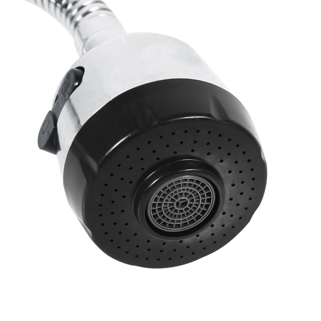 304 Stainless Steel 360° Swivel Spout Kitchen Faucet Pipe - Single Handle Connection