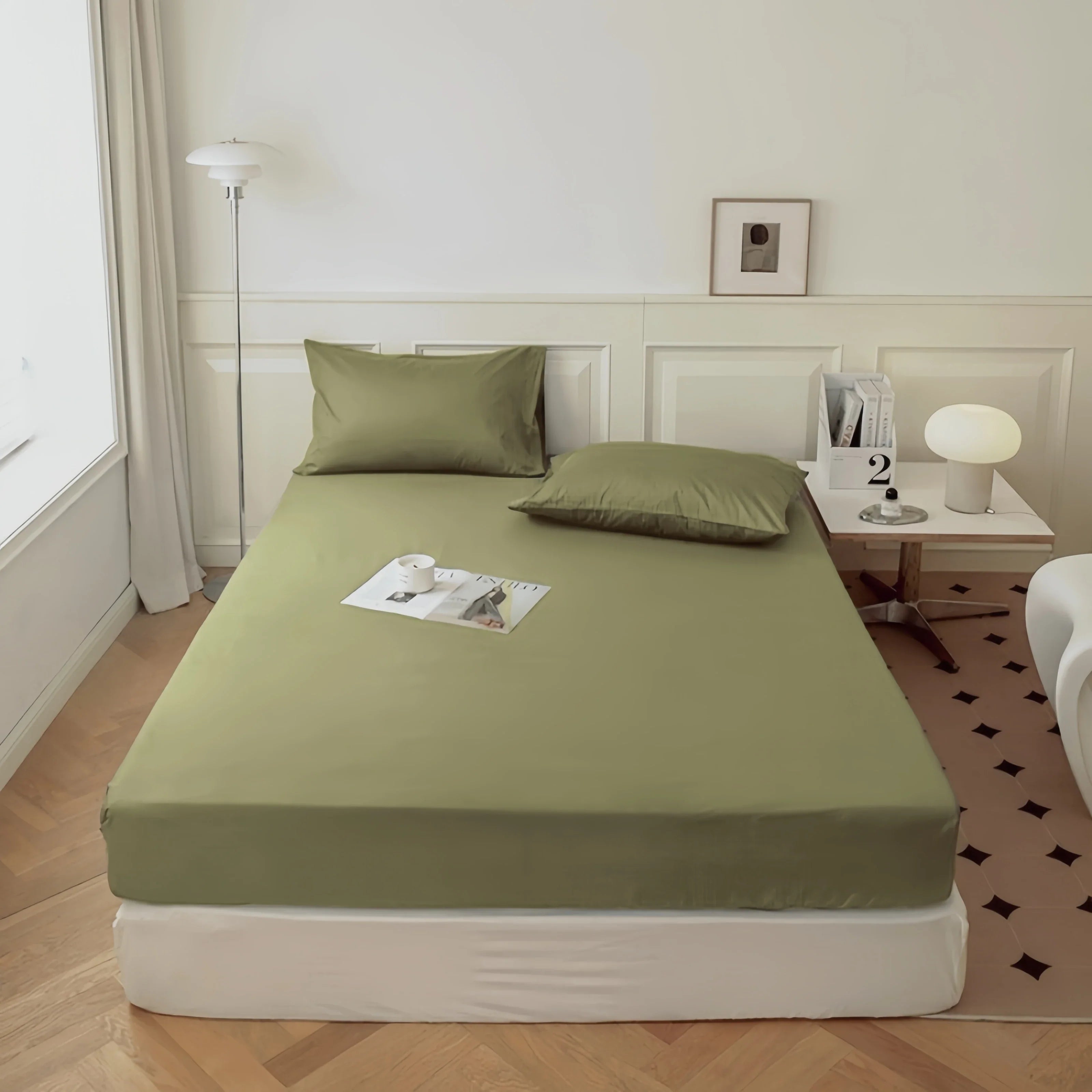 Elastic Fitted Sheet Mattress Cover – Multiple Sizes (90–200 x 200 cm | 35–79 x 79 in) – 100% Polyester, Deep Pocket (No Pillowcases)