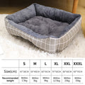 Plush Winter Pet Bed for Dogs & Cats - Thickened Breathable Dog Sofa with Non-Slip Bottom, Multiple Sizes S-XXXL