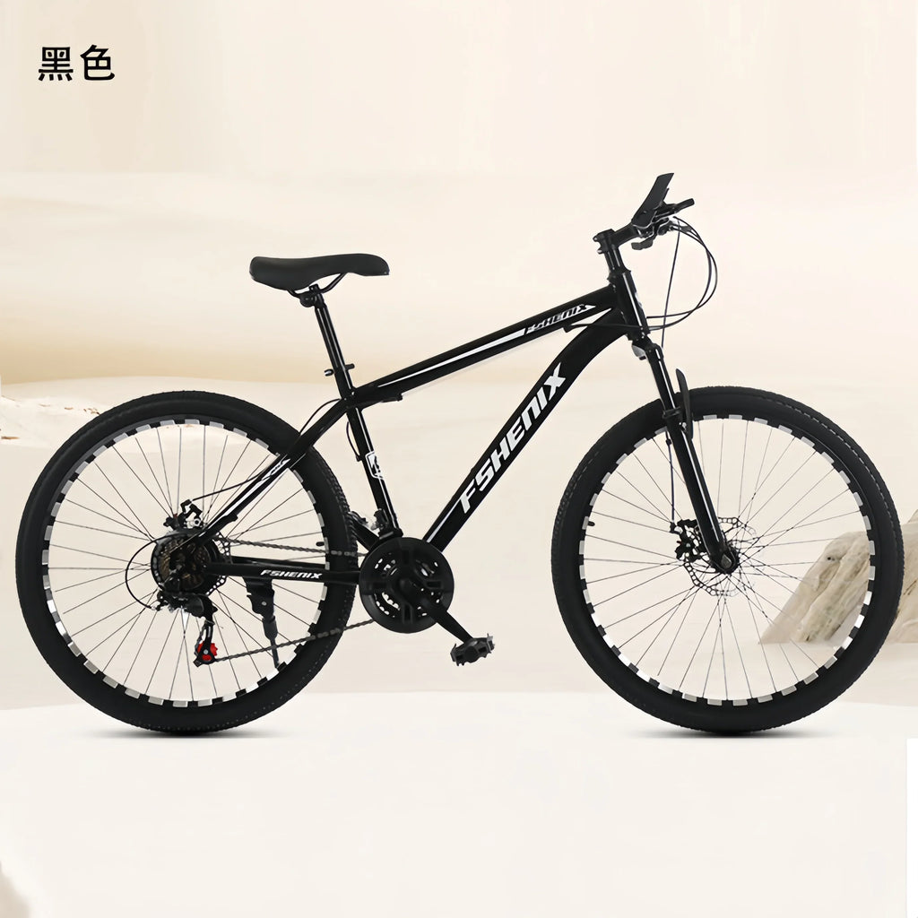 Wholesale Adult Mountain Bike 21-Speed — 24-inch (61 cm) & 26-inch (66 cm) Shock-Absorbing Off-Road Unisex Bicycle