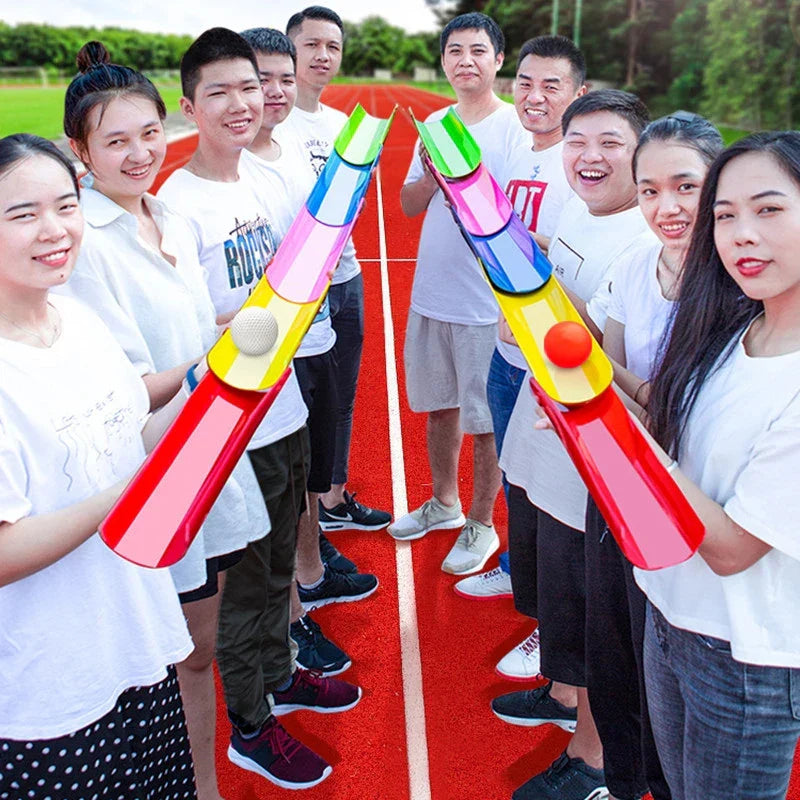 Pipeline Challenge Team Building Game for Adults & Kids - Outdoor Relay for Family Parties, Carnival & Field Day