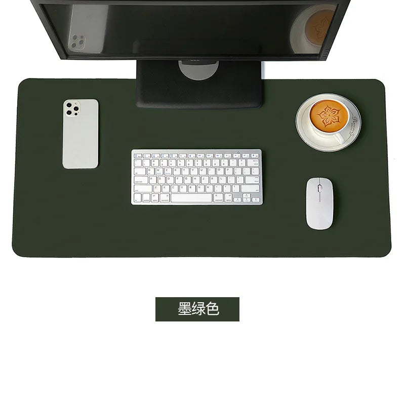 White XXL Gaming Mouse Pad Large Waterproof Non-Slip PU Suede Desk Mat for Keyboard & Mouse