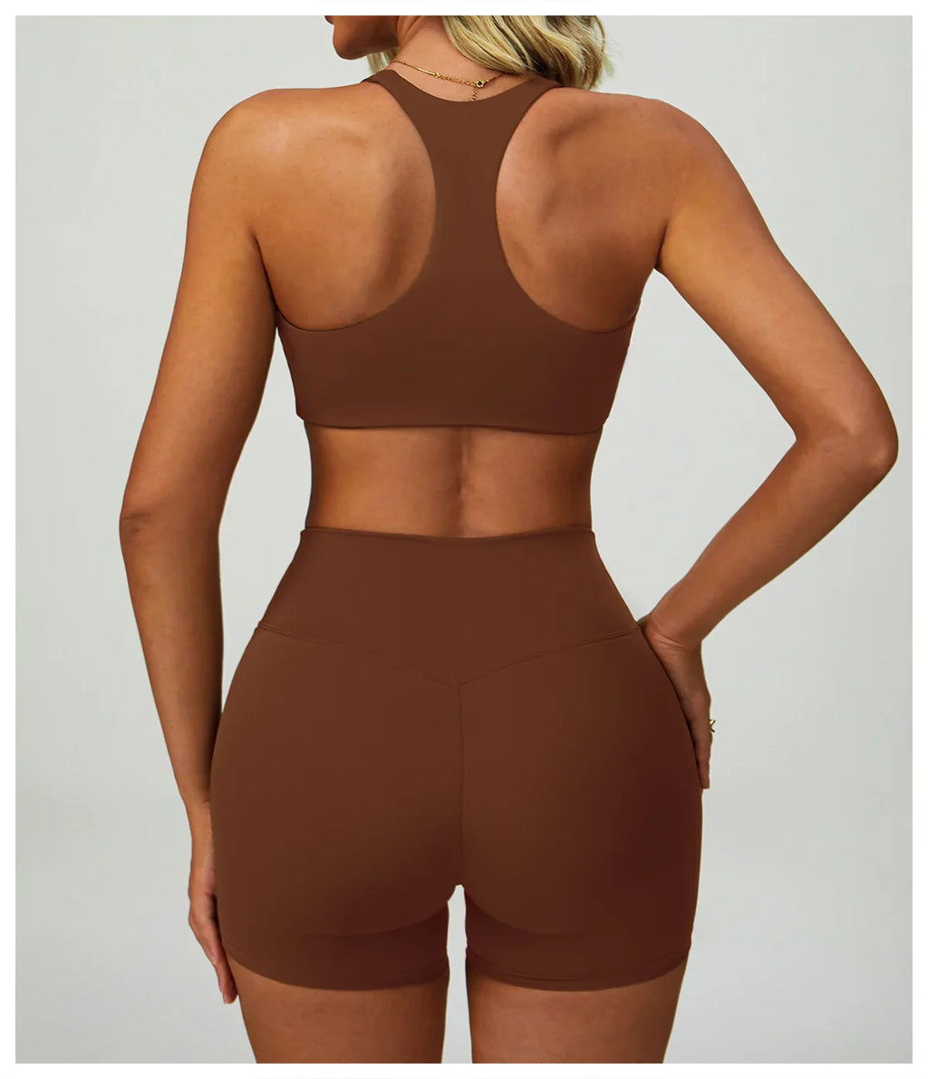 2/3-Piece Activewear Set – Sports Bra & High Waist Leggings