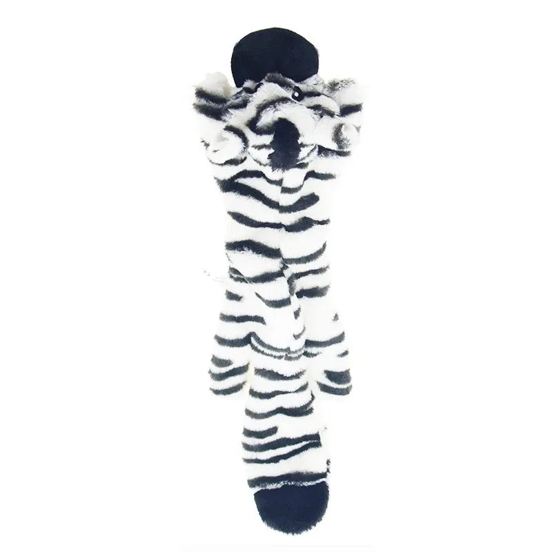 No-Stuffing Squeaky Dog Toy - Durable Simulated Animal Plush with Crinkle and Chew-Resistant Design